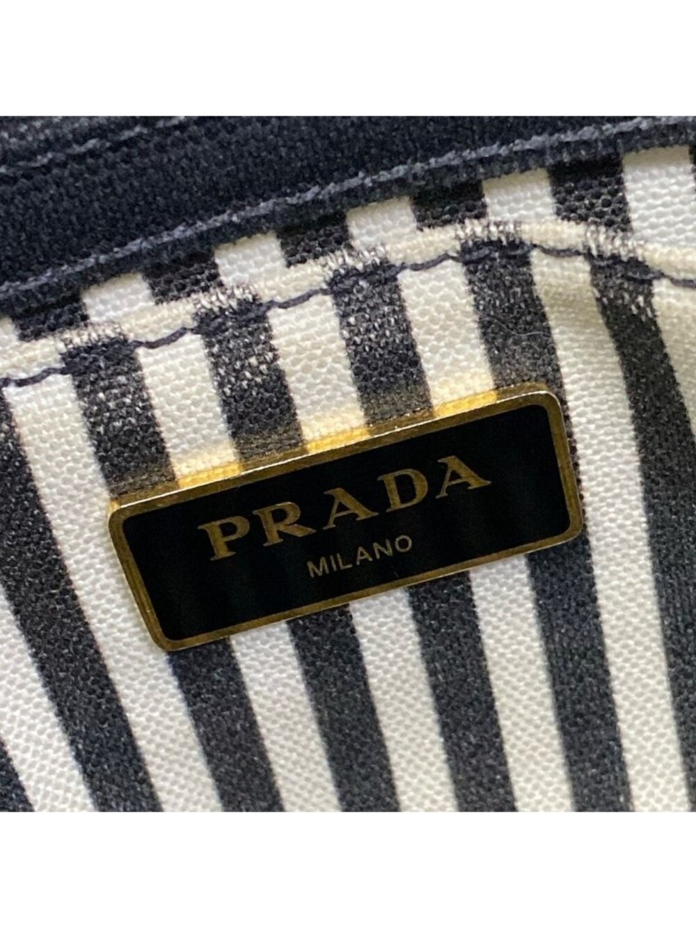 Prada Tote Canapa Black - Picture 8 of 12